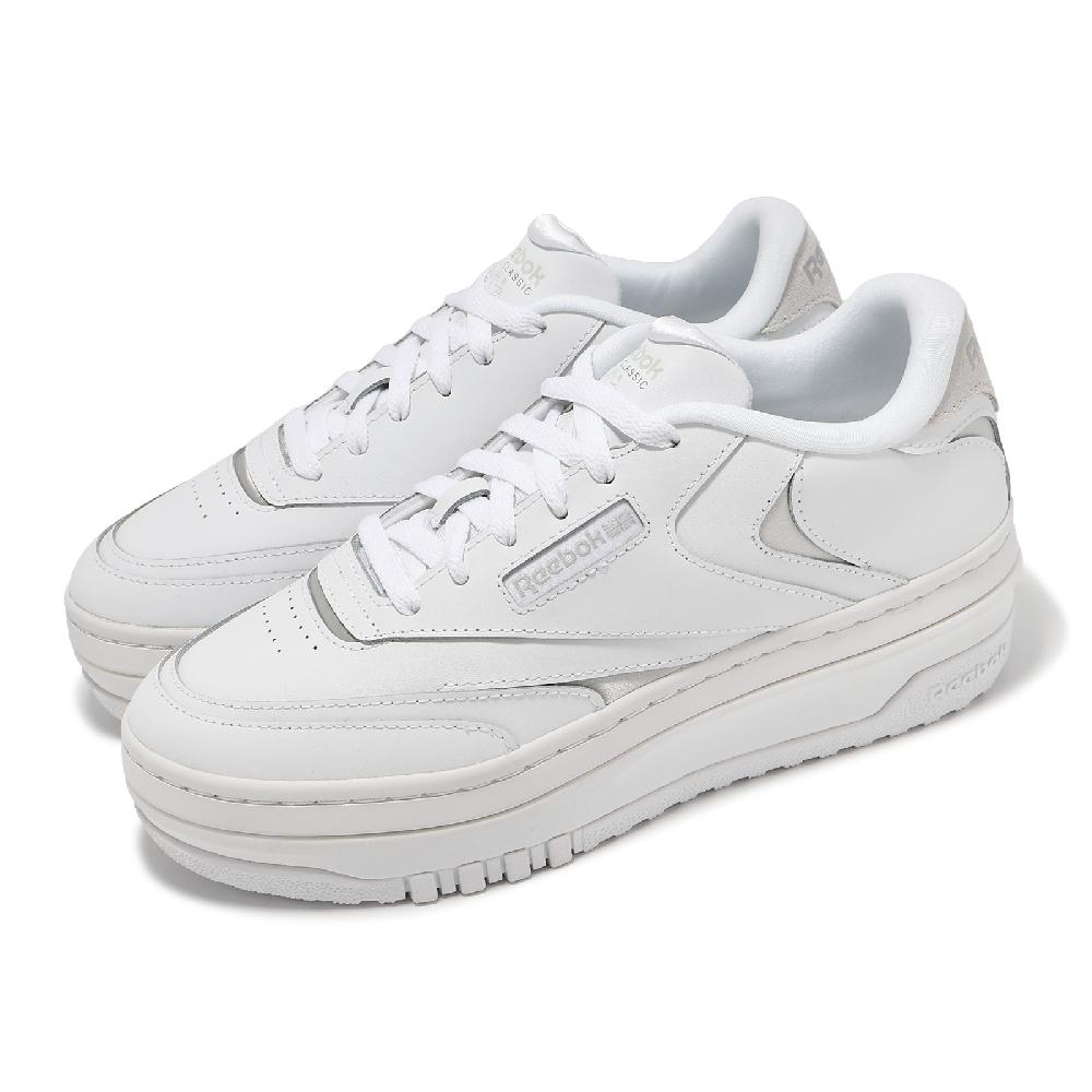 Reebok 銳跑 休閒鞋 Club C Extra 女鞋 男鞋 白 灰 厚底 增高 復古 100033109