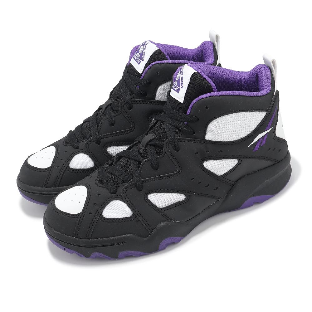 Reebok 銳跑 籃球鞋 ATR Decimator 男鞋 黑紫白 Above the Rim 復古 中高筒 運動鞋 100201336