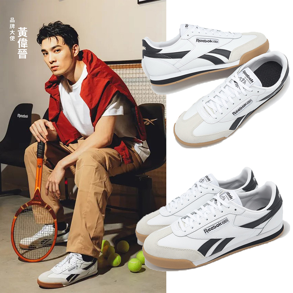 Reebok 銳跑 休閒鞋 Campio XT 男鞋 女鞋 白 黑 膠底 復古 麂皮 拼接 情侶鞋 黃偉晉 著用款 100220547