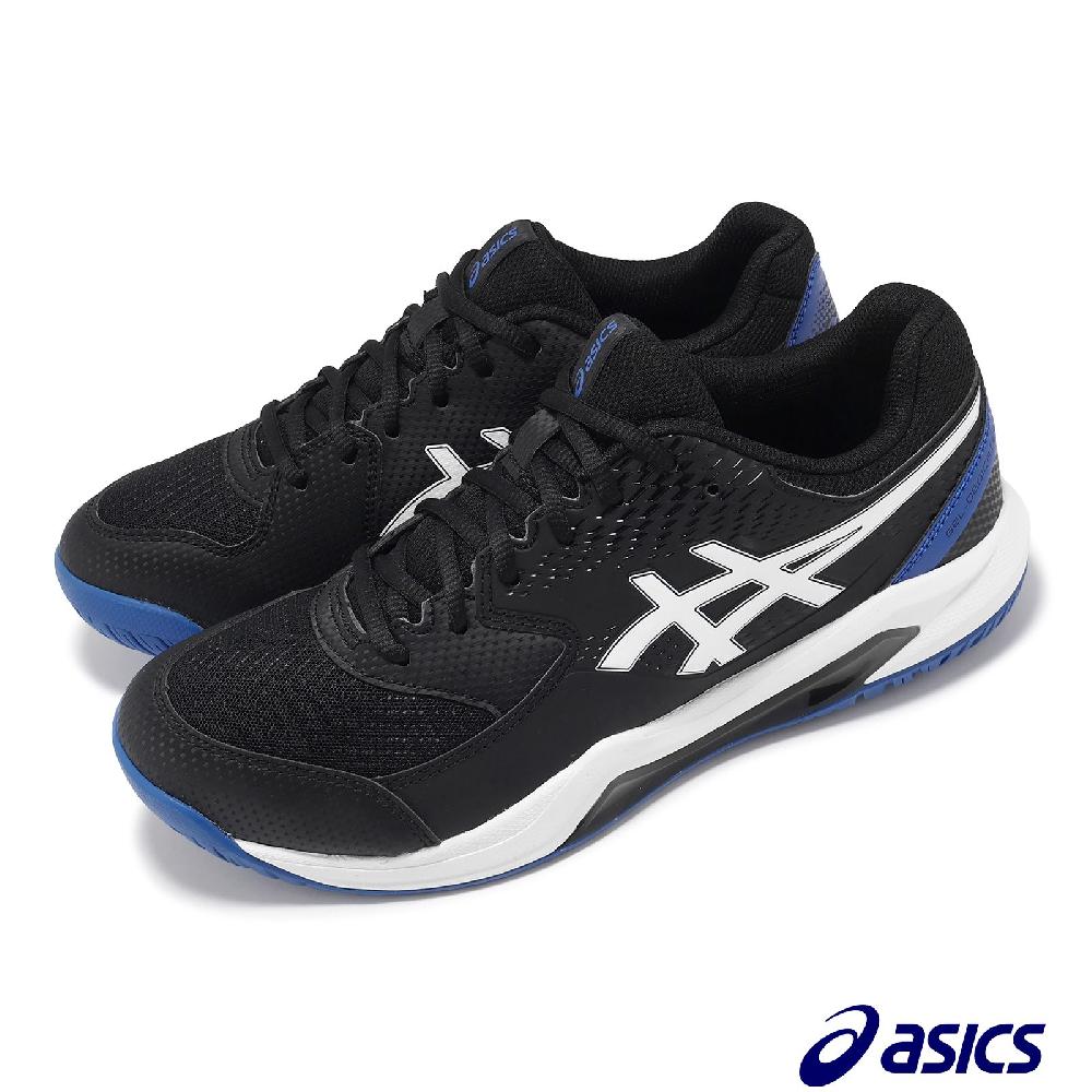 Asics 亞瑟士 網球鞋 GEL-Dedicate 8 2E 男鞋 寬楦 黑 藍 支撐 緩衝 運動鞋 1041A410002