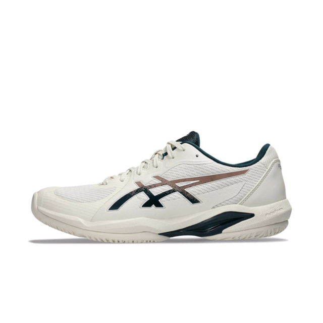 Asics Solution Swift Ff 2 [1041A466-200 男 網球鞋 法網 穩定 靈活 米 深藍