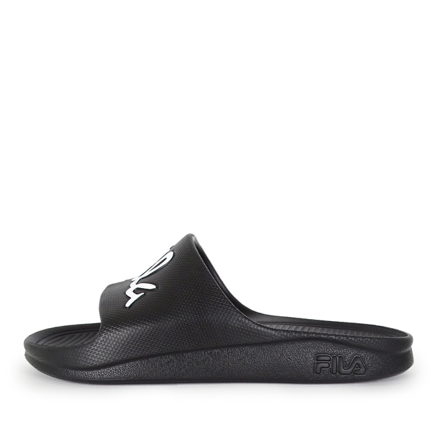 Fila Sleek Slide [4-S326U-001 男女鞋 運動 涼鞋 拖鞋 休閒 舒適 輕量 防水 黑白