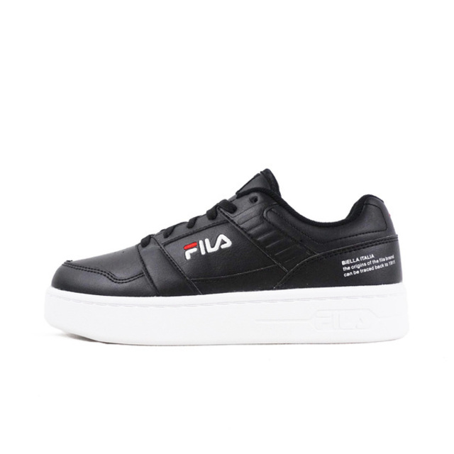 Fila Smash L [4-C901W-011 男女 休閒鞋 基本款 厚底 增高 皮革 經典 黑