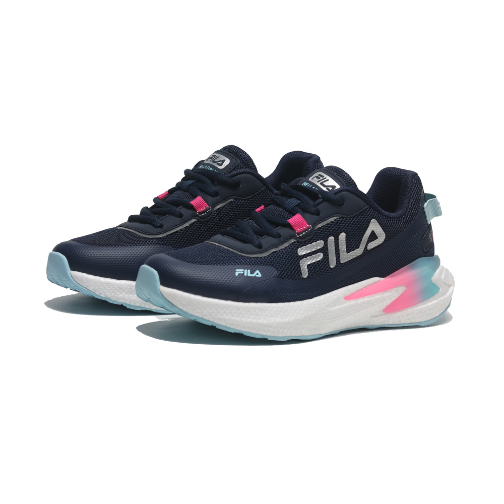 FILA 慢跑鞋 休閒鞋 深藍 桃紅 Q彈 基本款 女 5J310X021