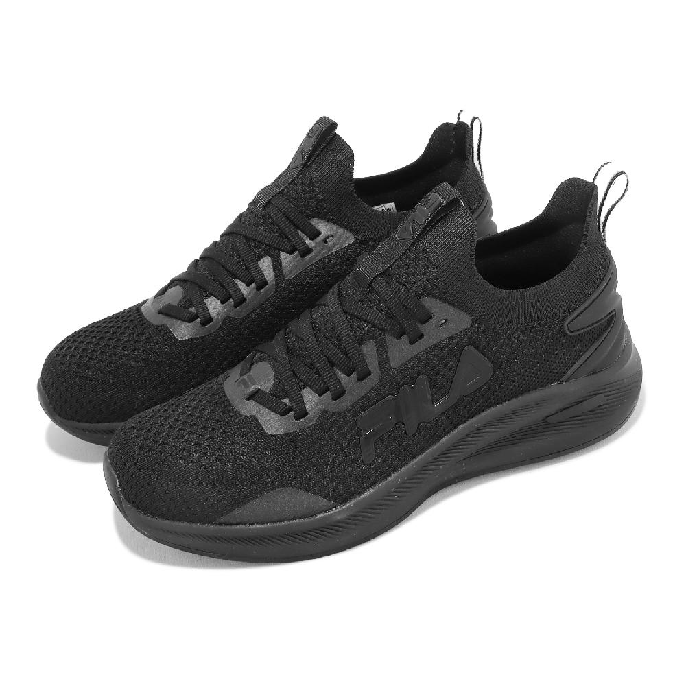 Fila 斐樂 慢跑鞋 Water Resistant 女鞋 黑 全黑 防潑水 襪套式 運動鞋 5J911X000