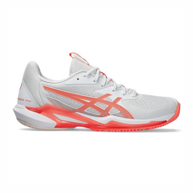 Asics Solution Speed FF 3 [1042A250-100 女 網球鞋 比賽 澳網配色 白 粉橘