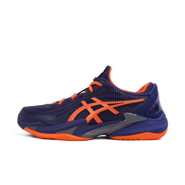 Asics Court FF 3 [1041A370-401 男 網球鞋 運動 比賽 抗扭 緩衝 襪套式 深藍 橘