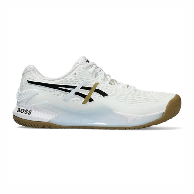Asics GEL-Resolution 9 [1041A453-100 男 網球鞋 BOSS 聯名款 白黑