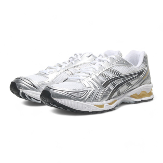 ASICS 慢跑鞋 GEL-KAYANO 14 TAI CHI YELLOW 白銀 情侶鞋 男女 1203A537101