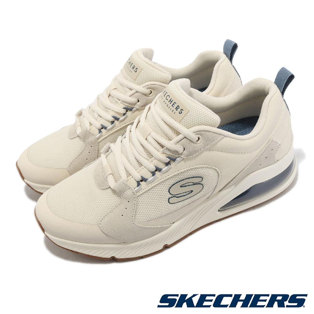 Skechers 休閒鞋 Uno 2-90s 2 男鞋 白 杏色 健走鞋 氣墊 支撐 緩衝 記憶鞋墊 183065OFWT