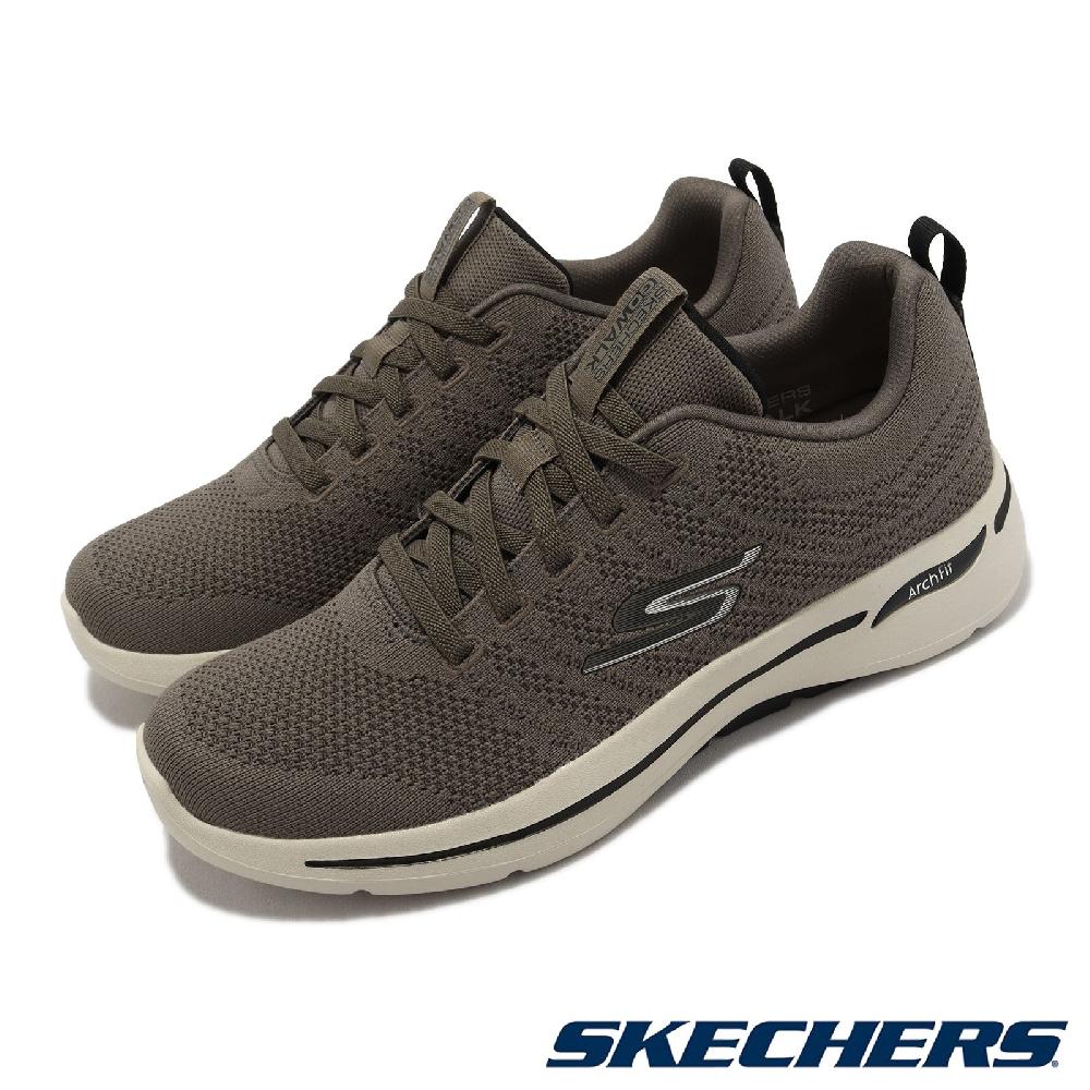 Skechers 休閒鞋 Go Walk Arch Fit-Grand Select 2 男鞋 棕 米 緩震 健走鞋 216263TAN