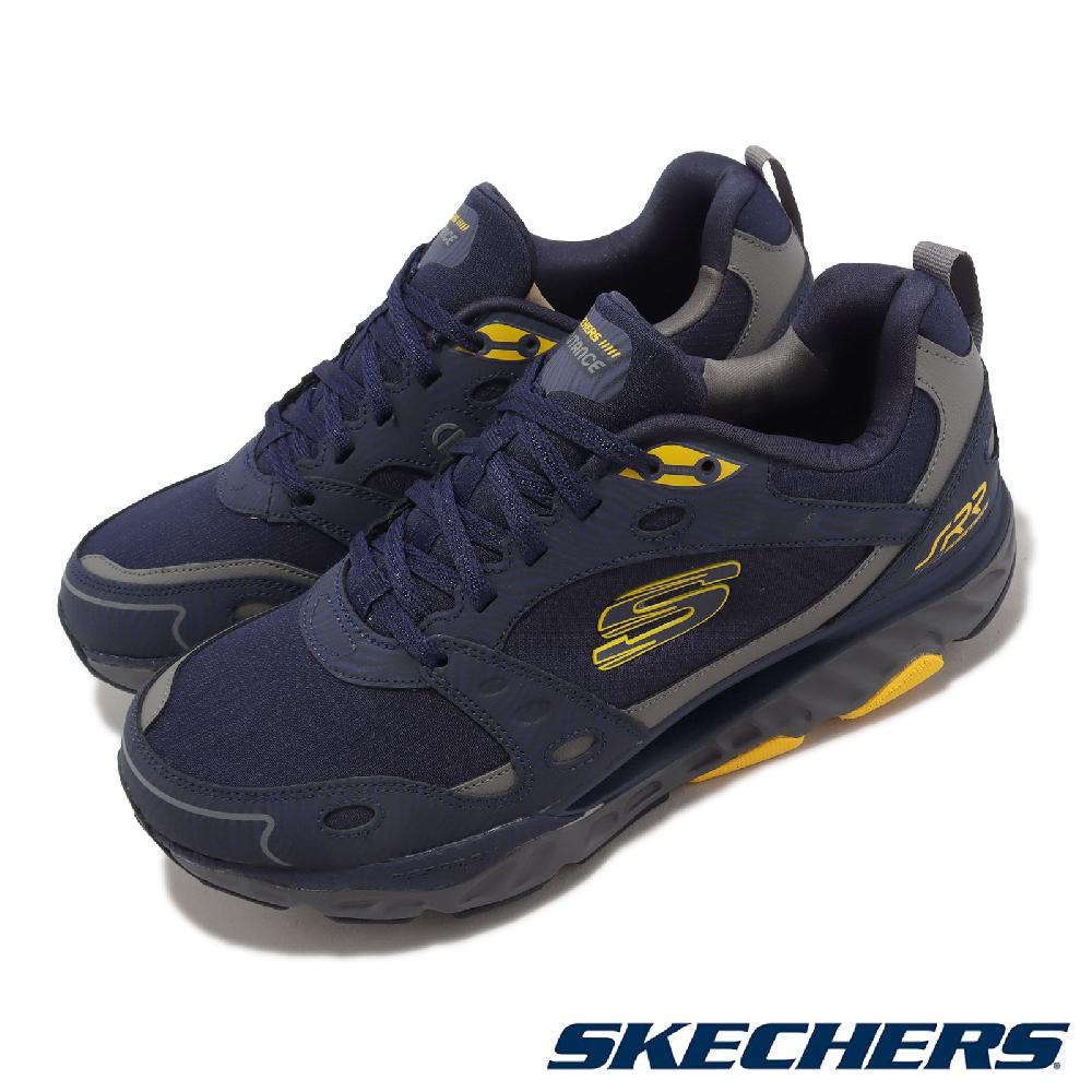 Skechers 斯凱奇 慢跑鞋 Pro-Resistance SRR 深藍 黃 男鞋 超回彈 弧型大底 運動鞋 894083NVY