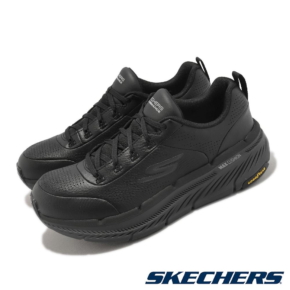 Skechers 斯凱奇 慢跑鞋 Max Cushioning Premier 2 男鞋 黑 全黑 瑜珈鞋墊 緩震 固特異大底 220828BKCC