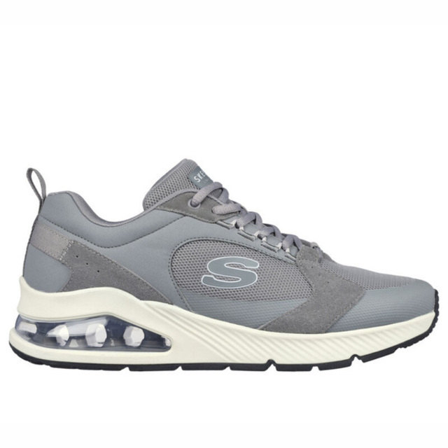 Skechers Uno 2 [183065GRY 男 休閒鞋 運動 健行 氣墊 緩震 耐磨 舒適 記憶鞋墊 灰