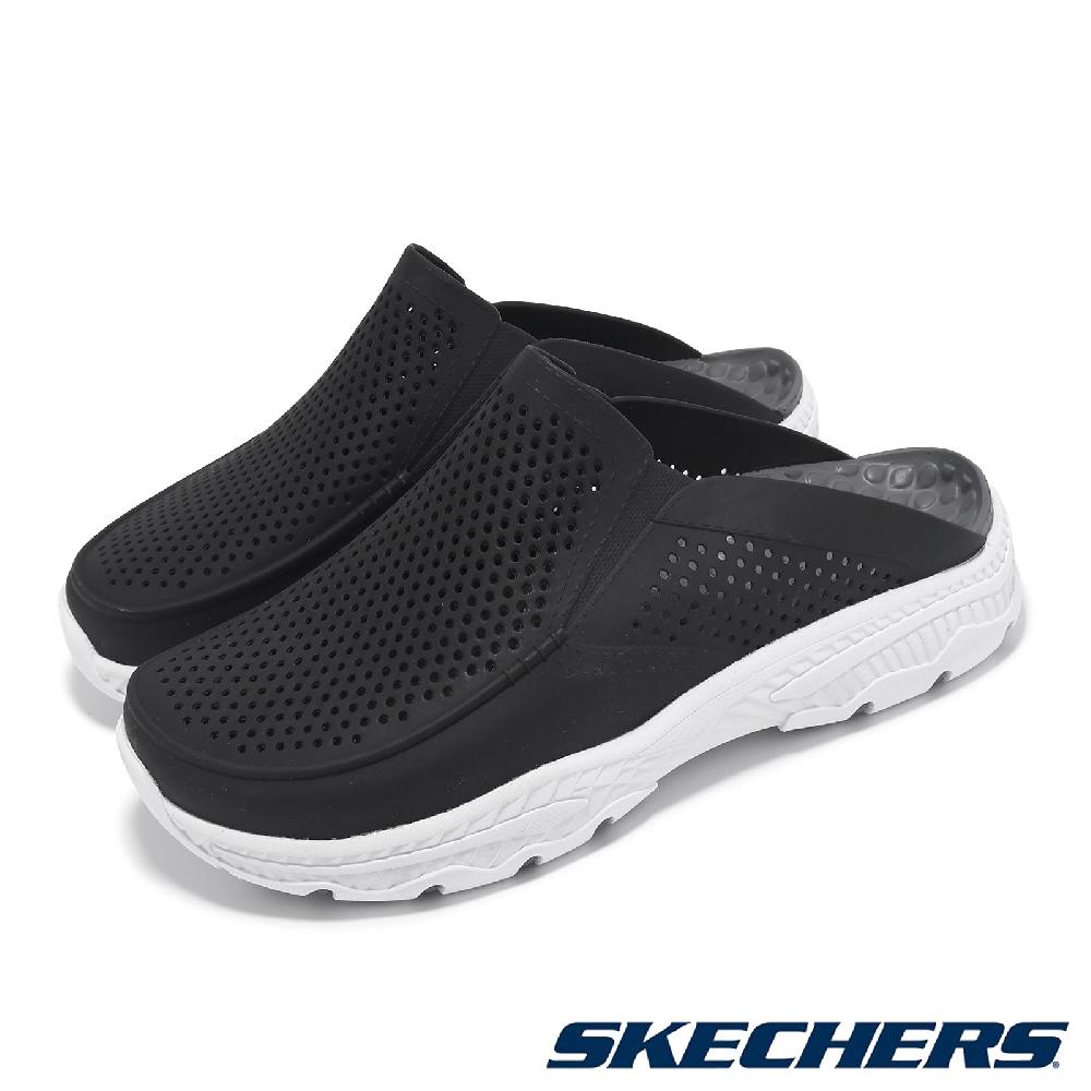 Skechers 斯凱奇 拖鞋 Creston Ultra-Havana 男鞋 黑 白 輕量 緩衝 防水 涼拖鞋 243100BLK