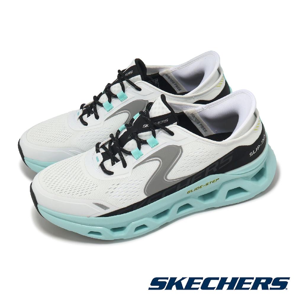 Skechers 斯凱奇 休閒鞋 Glide-Step Altus Slip-Ins 男鞋 白 藍 緩衝 輕量 套入式 懶人鞋 232921WBL
