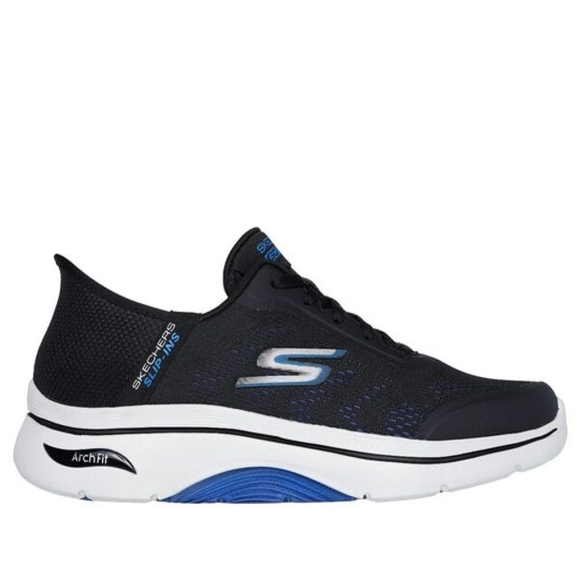 Skechers Go Walk Arch Fit [216604BKBL 男 健走鞋 運動 休閒 舒適 瞬穿 深藍