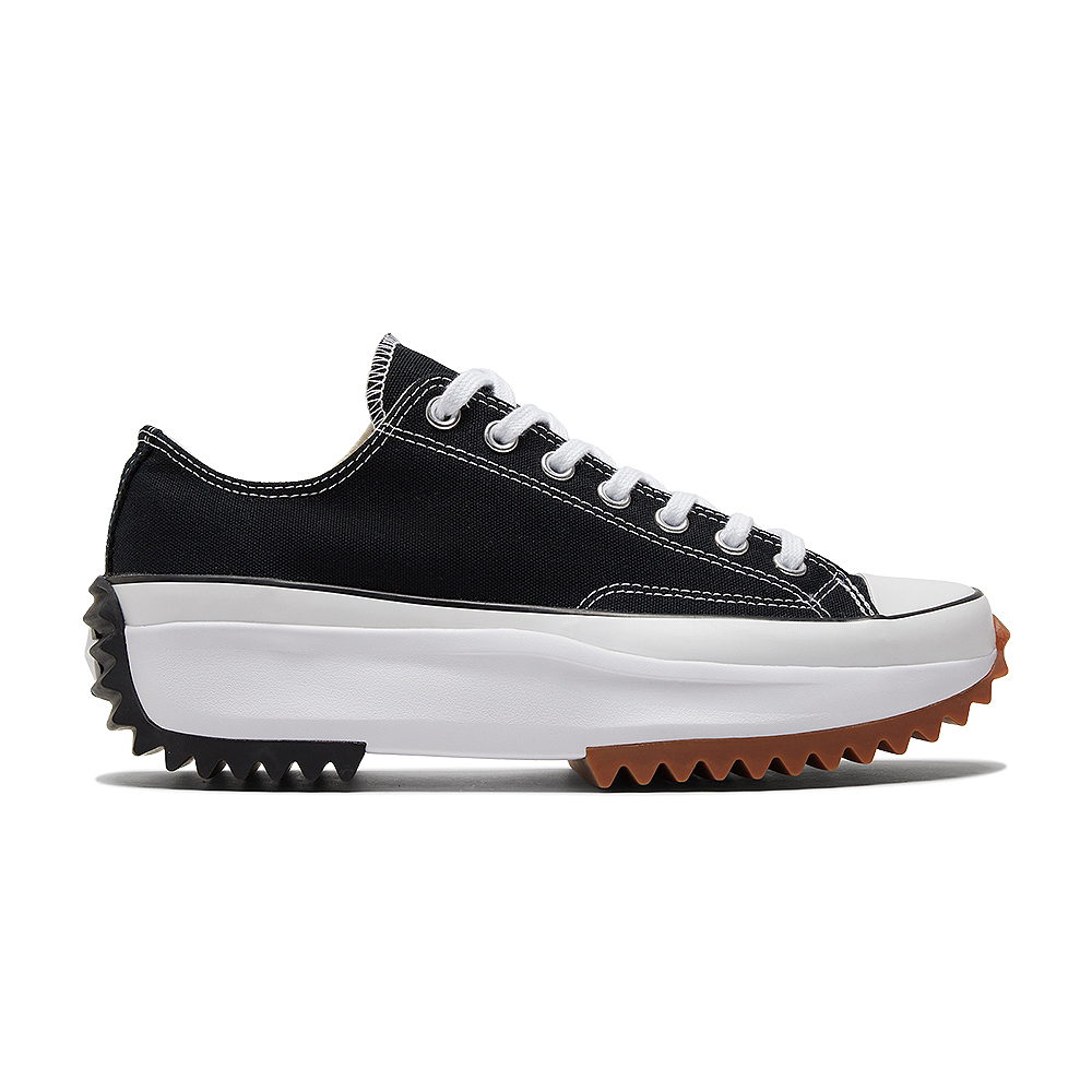【CONVERSE】匡威 RUN STAR HIKE 男女鞋 帆布鞋 厚底鞋 鋸齒鞋 黑色(168816C)