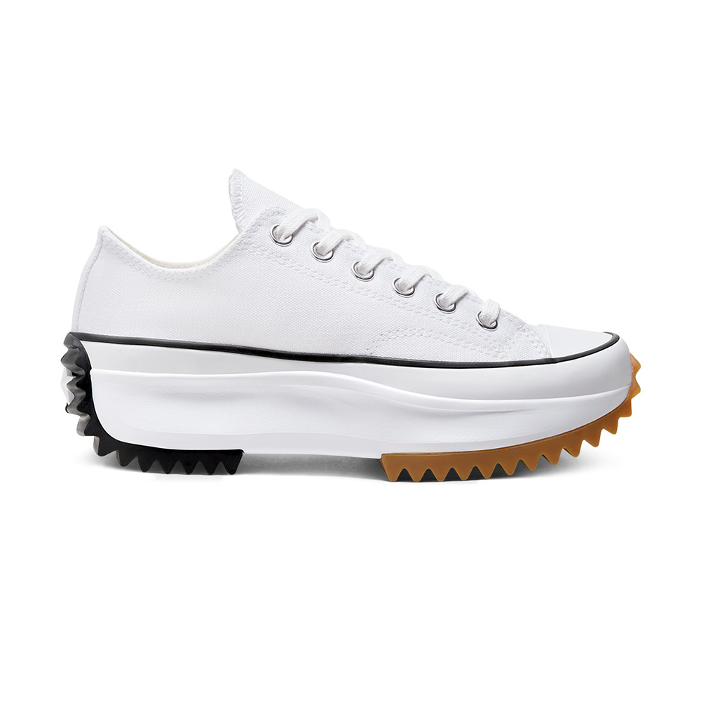 【CONVERSE】匡威 RUN STAR HIKE 男女鞋 帆布鞋 厚底鞋 鋸齒鞋 白色(168817C)