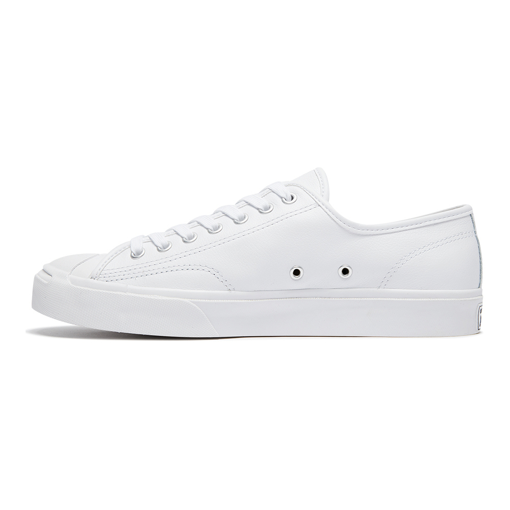 【CONVERSE】匡威 JP OX 男女款 開口笑 皮革 低筒 休閒鞋 白色(164225C)