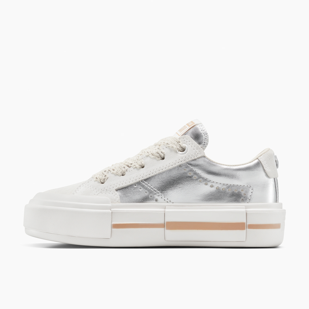 【CONVERSE】匡威 CTAS CRUISE OX 女 休閒鞋 低筒 UU鞋 厚底 銀白(A15190C)