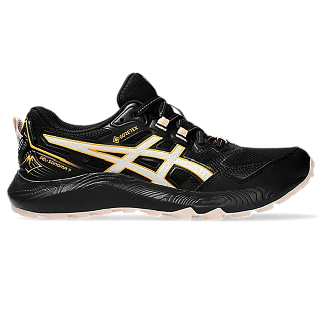 Asics Gel-sonoma 7 Gtx [1012B414-005 女 慢跑鞋 越野跑鞋 戶外 防水 黑 金