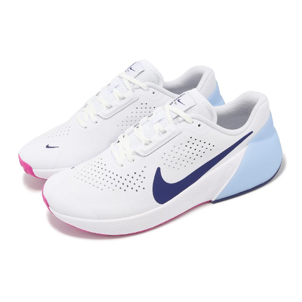 Nike 耐吉 訓練鞋 Air Zoom TR 1 男鞋 白 藍 麂皮 緩衝 氣墊 穩定 多功能 運動鞋 DX9016-102