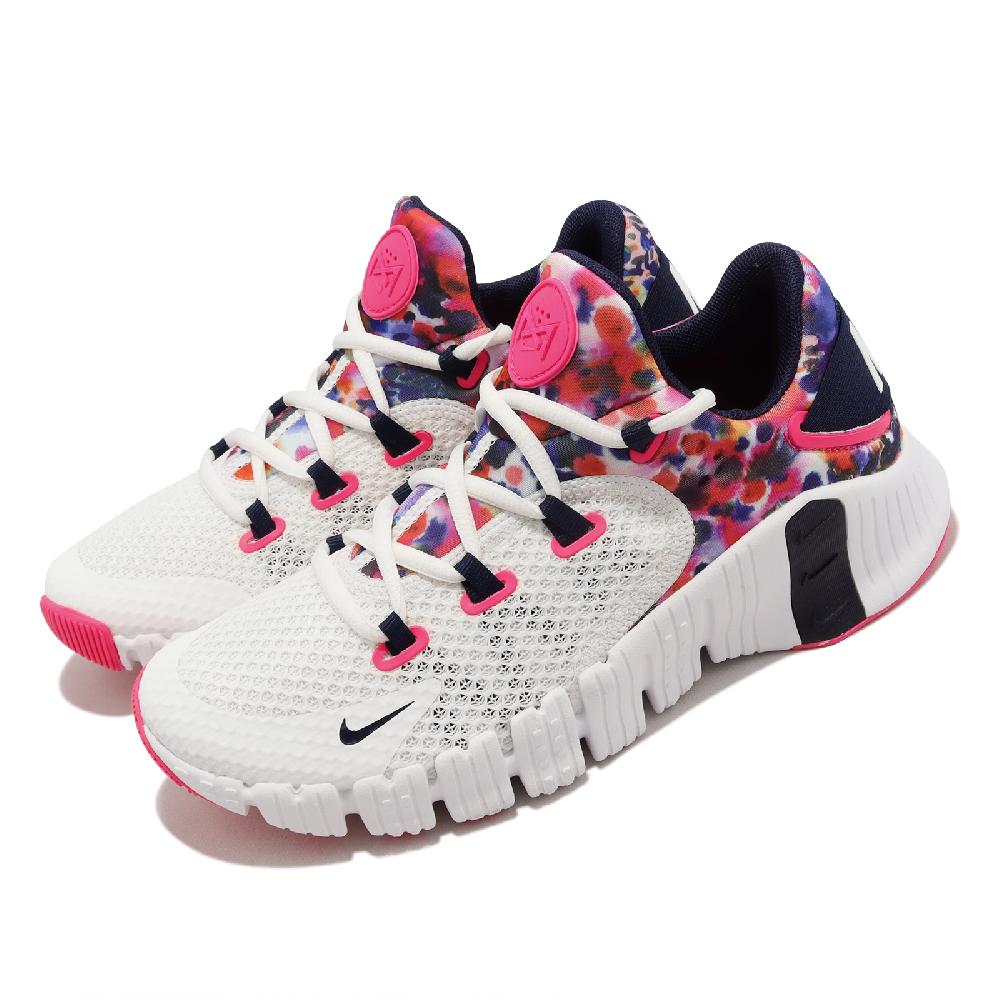 Nike 耐吉 訓練鞋 Wmns Free Metcon 4 女鞋 白 紫紅 紮染 支撐 重訓 運動鞋 CZ0596-101
