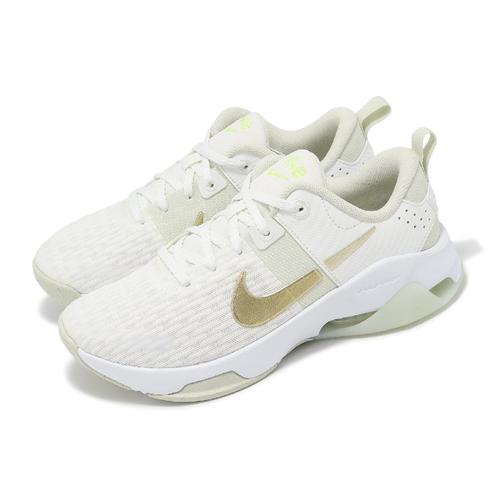 Nike 耐吉 訓練鞋 Wmns Zoom Bella 6 PRM 女鞋 白 金 氣墊 健身 緩震 穩定 運動鞋 FJ1589-100