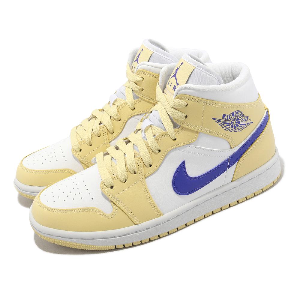 Nike Wmns Air Jordan 1 Mid 女鞋 男鞋 AJ1 青檸綠 藍 休閒鞋 喬丹 1代 BQ6472-701