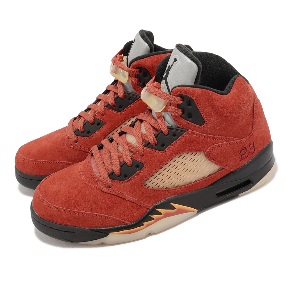 Nike Wmns Air Jordan 5 Retro Dunk on Mars 女鞋 紅 黑 麂皮 DD9336-800