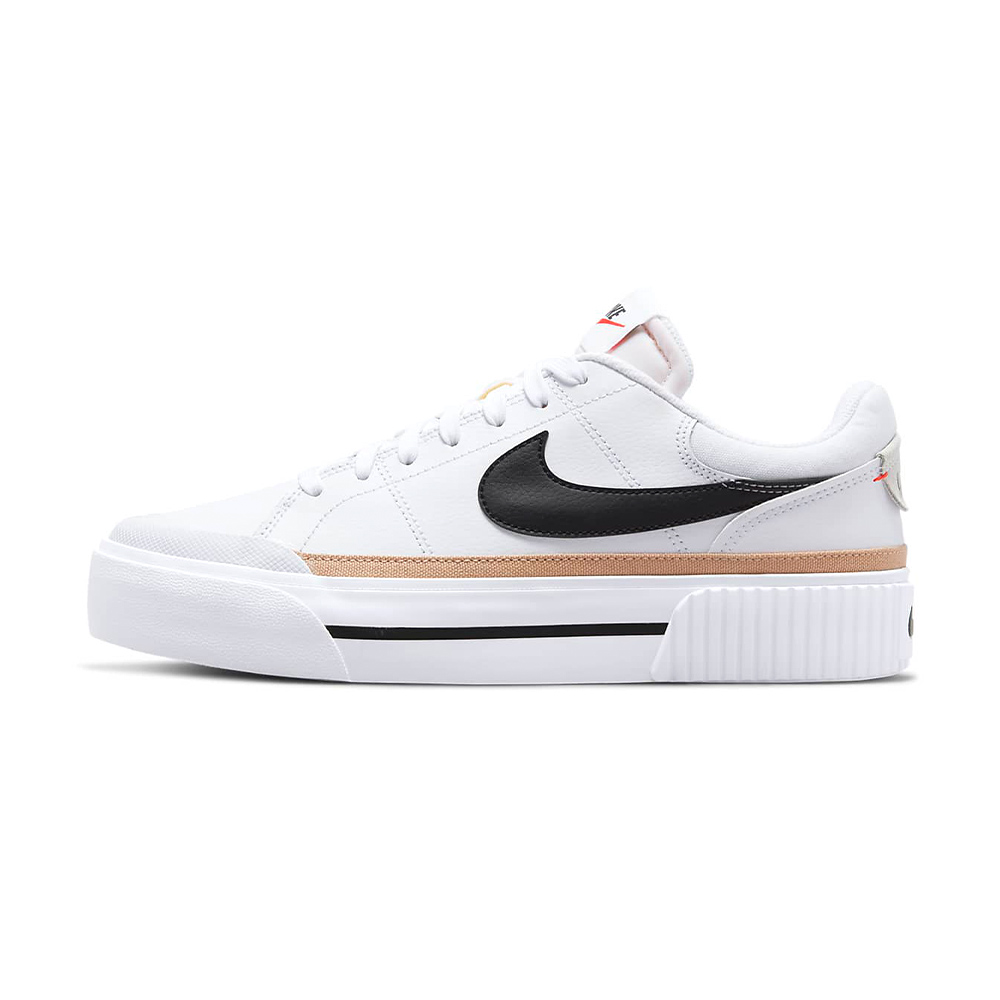 Nike Court Legacy Lift 女 白 厚底 解構 接拼 休閒鞋 DM7590-100