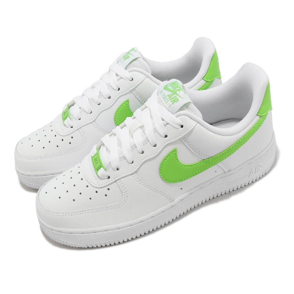 Nike 耐吉 休閒鞋 Wmns Air Force 1 07 女鞋 白 綠 皮革 低筒 AF1 DD8959-112