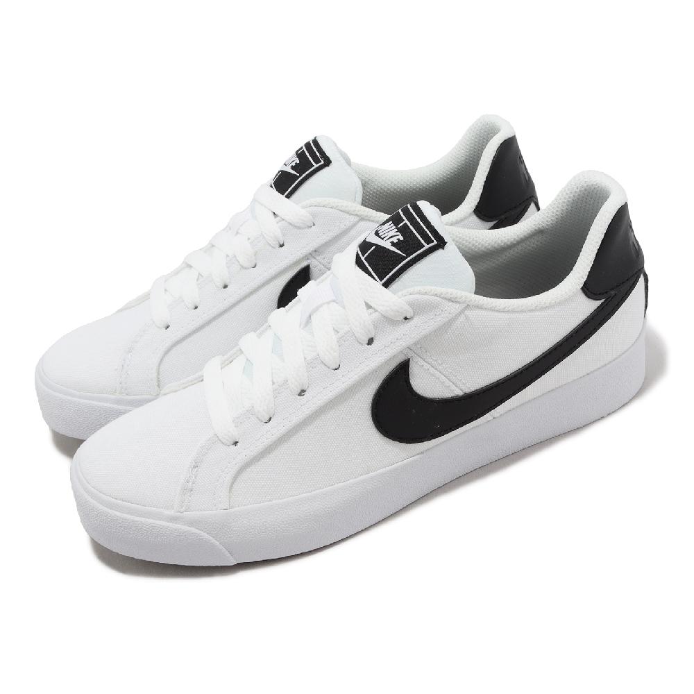 Nike 耐吉 休閒鞋 Wmns Court Royale AC CNV 女鞋 白 黑 小白鞋 復古 網球風 CD5405-100