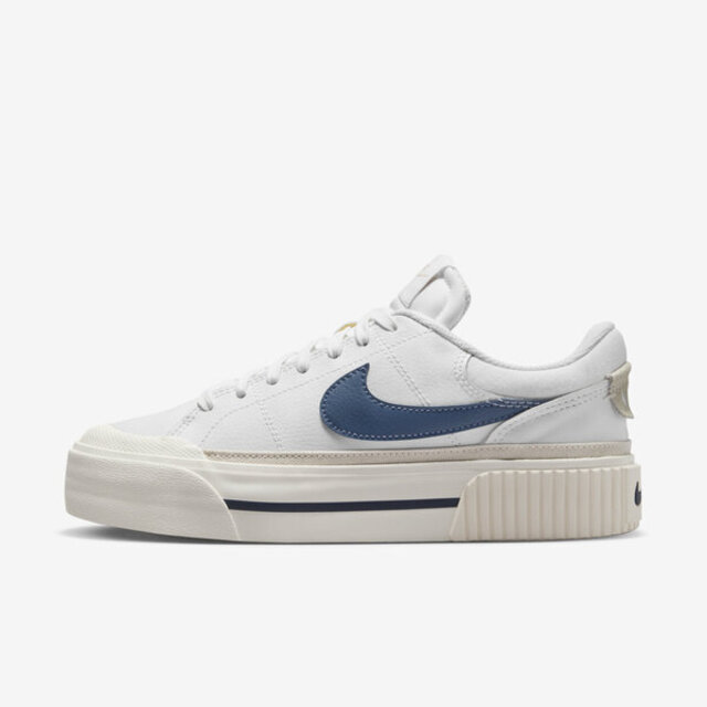 Nike Wmns Court Legacy Lift [DM7590-104 女 休閒鞋 經典 復古 厚底 白藍