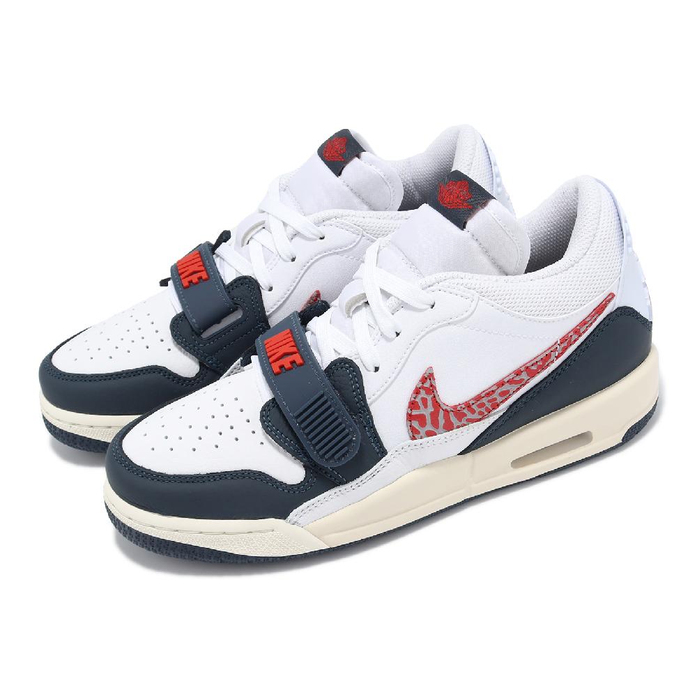 Nike 耐吉 休閒鞋 Air Jordan Legacy 312 Low GS 大童鞋 女鞋 藍 紅 爆裂紋 CD9054-146