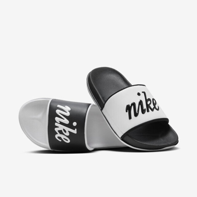 Nike W Offcourt Slide Mix [FQ7646-100 男女 涼拖鞋 休閒 軟底 海綿 陰陽 黑白