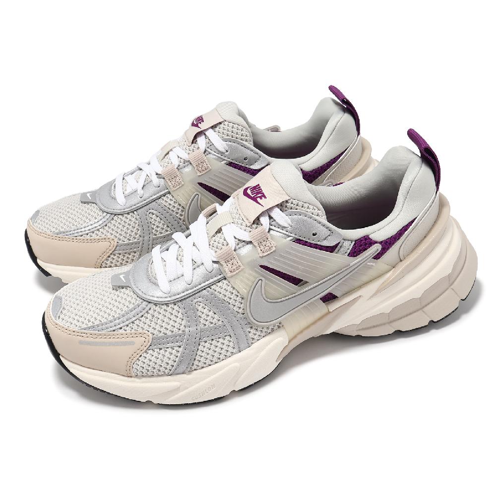 Nike 耐吉 休閒鞋 Wmns V2K Run PRM 米白 銀 紫 女鞋 復古 Y2K HF4305-072