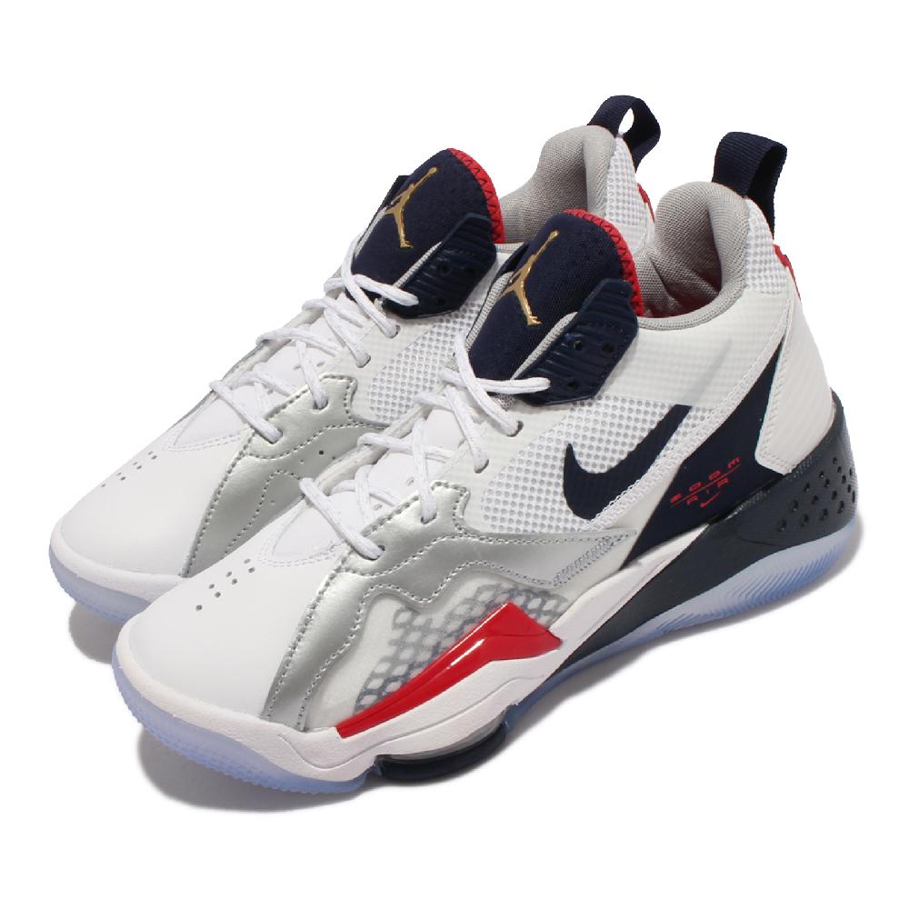 Nike 耐吉 籃球鞋 Jordan Zoom 92 GS 女鞋 大童鞋 白 紅 喬丹 避震 美國隊 1992 CN9138-101