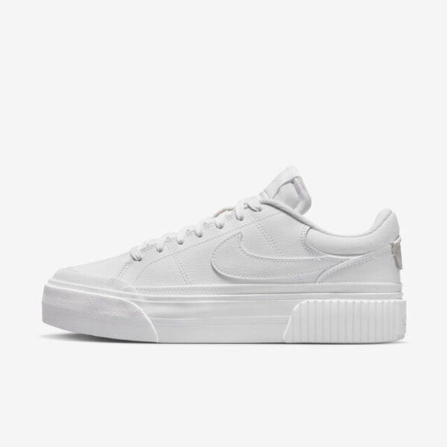 Nike Wmns Court Legacy Lift DM7590-101 女 休閒鞋 經典 復古 厚底 全白