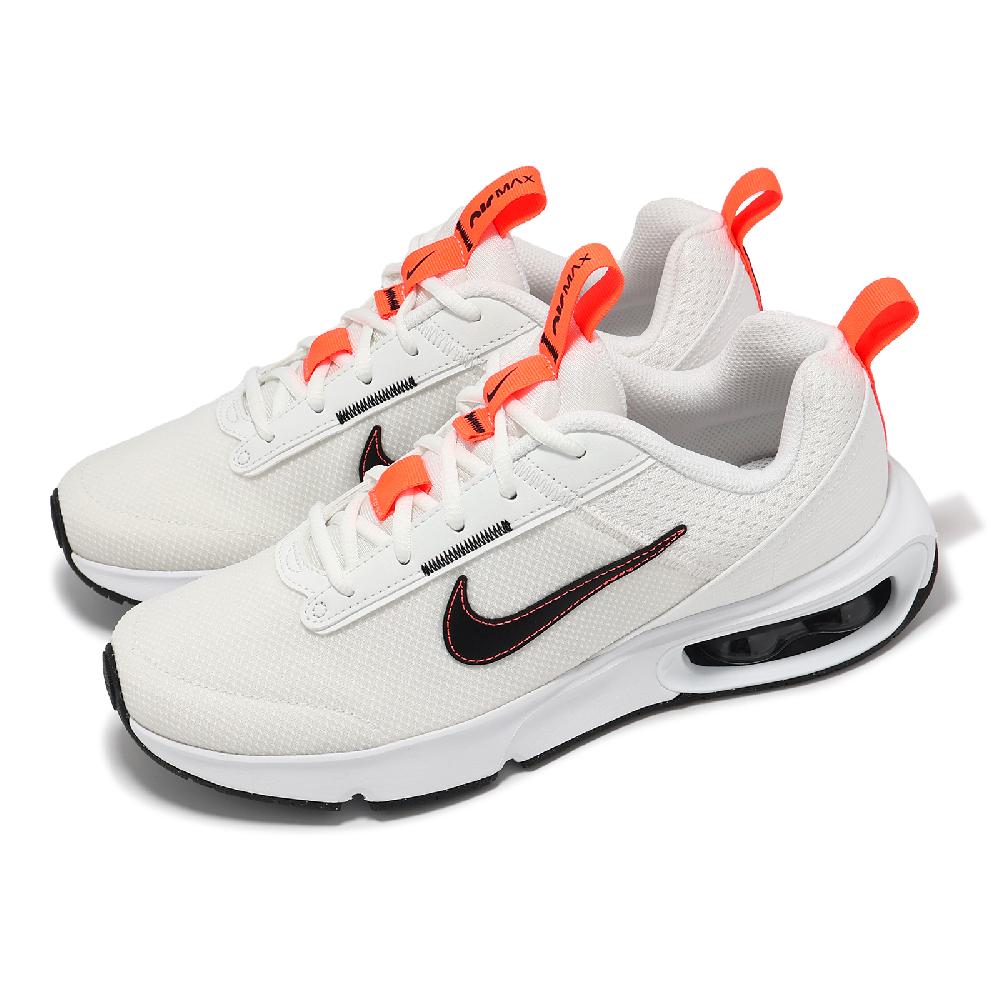 Nike 耐吉 休閒鞋 Air Max Intrlk Lite GS 大童 女鞋 白 黑 橘 緩衝 氣墊 DH9393-105