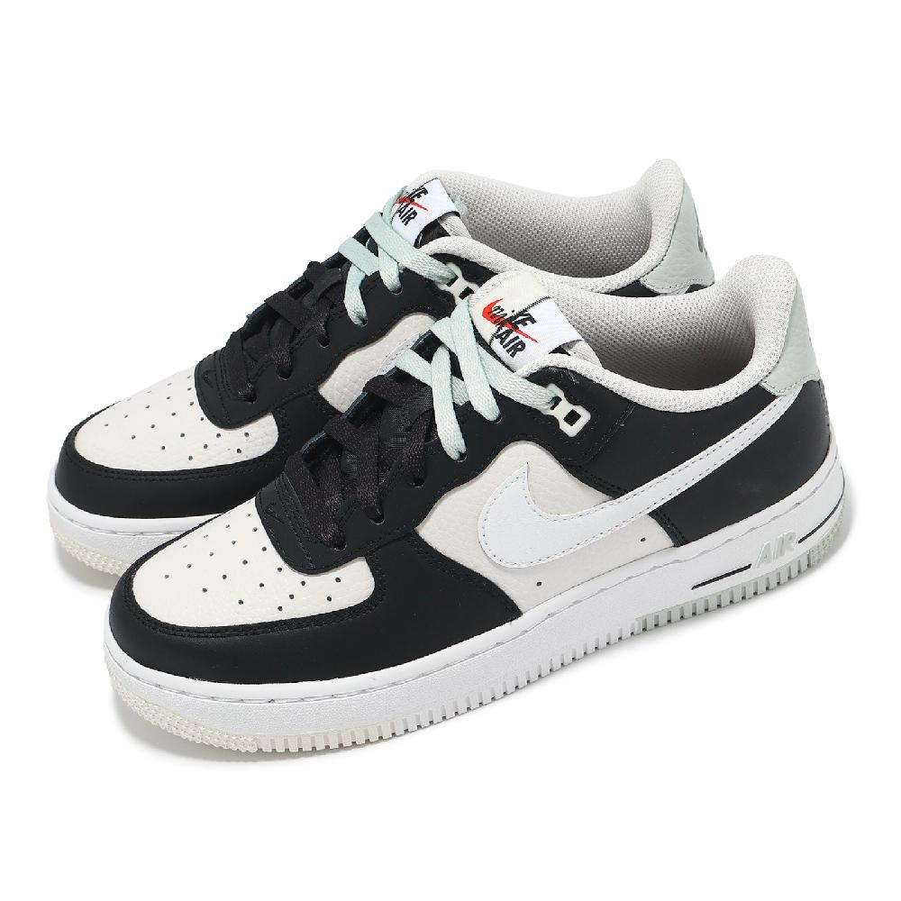 Nike 耐吉 休閒鞋 Air Force 1 LV8 1 GS 大童 女鞋 米白 黑 AF1 經典 FB9035-002