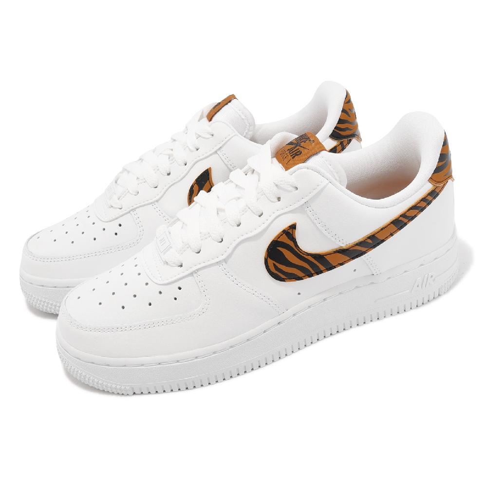 Nike 耐吉 休閒鞋 Wmns Air Force 1 07 女鞋 白 虎紋 小白鞋 AF1 基本款 DD8959-108