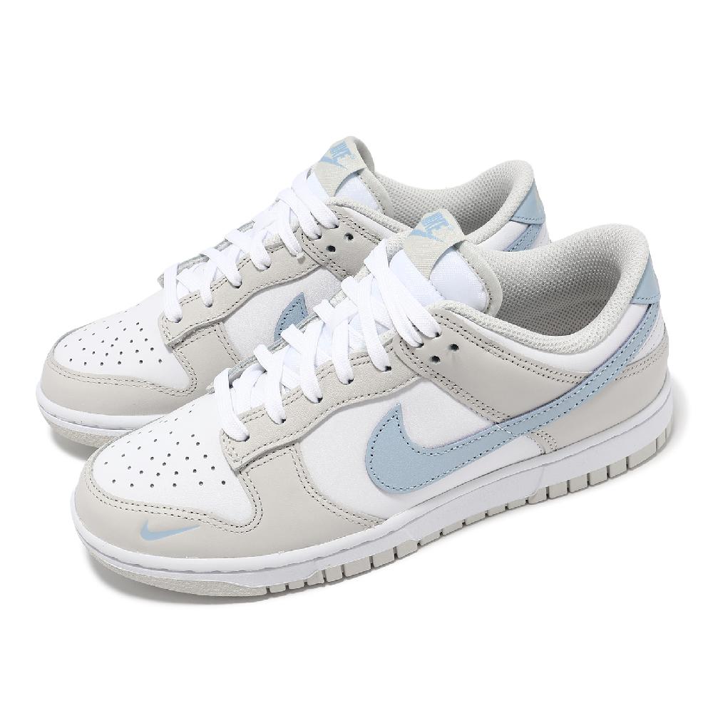 Nike 耐吉 休閒鞋 Wmns Dunk Low 女鞋 白 藍 皮革 低筒 經典 運動鞋 HF0023-100