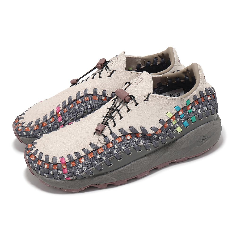Nike 耐吉 休閒鞋 Air Footscape Woven 男鞋 灰 橘 NAIKE 編織鞋 麂皮 耐克 HF0351-120