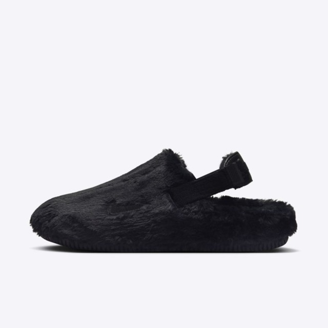 Nike W Calm Mule SE FZ3118-001 女 穆勒鞋 涼鞋 懶人鞋 休閒 絨毛 黑