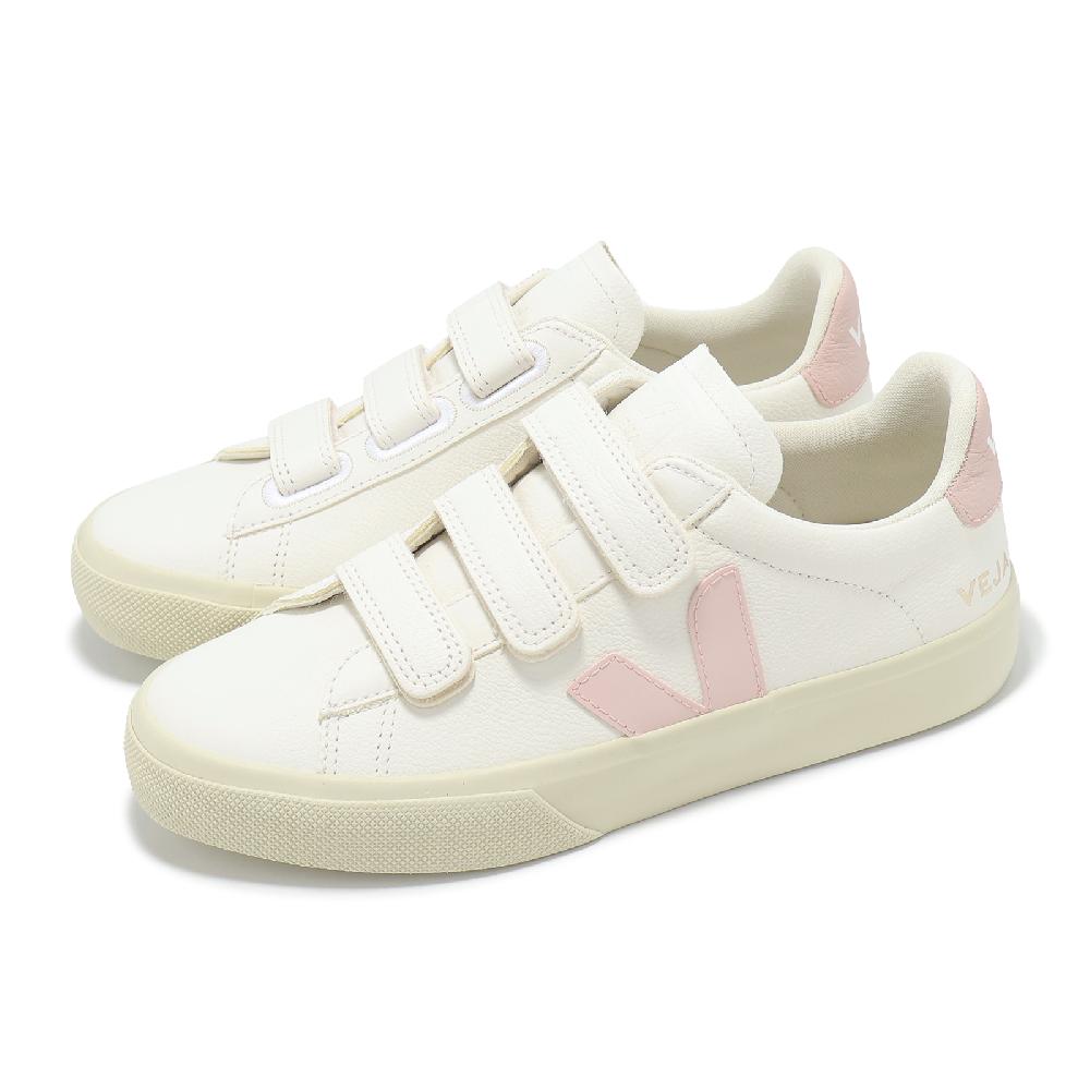 休閒鞋 Recife Logo Chromefree Leather 女鞋 米白粉 魔鬼氈 小白鞋 RC0503696A