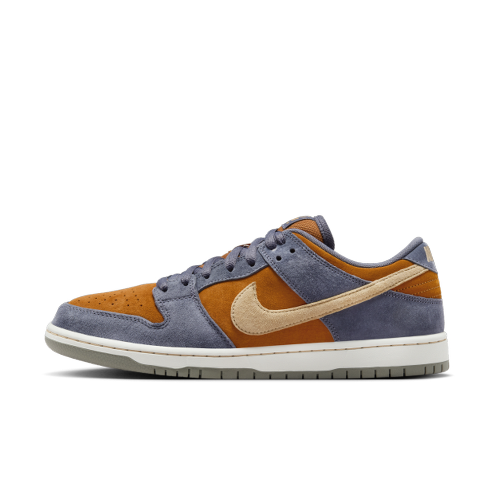 【NIKE】NIKE SB DUNK LOW PRO 男鞋 女鞋 滑板鞋 灰藍 橘 麂皮-HF3063002
