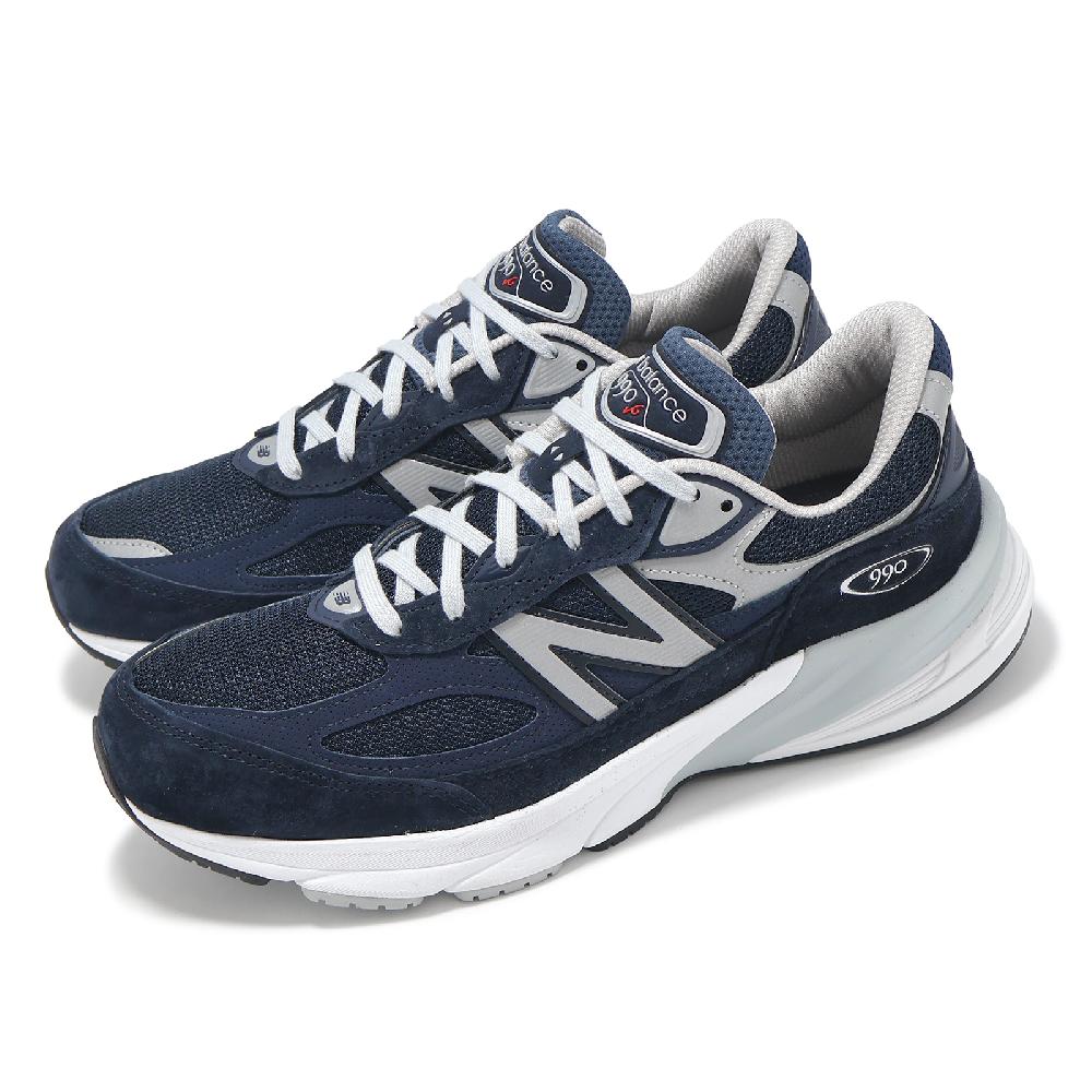 休閒鞋 990 V6 男鞋 海軍藍 白 美製 麂皮 緩衝 經典 NB M990NV6-D