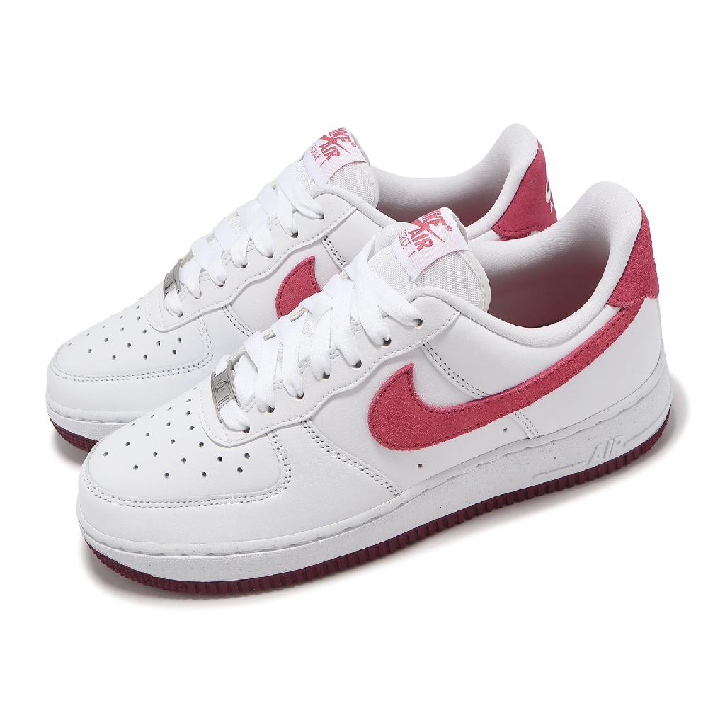 Nike 耐吉 休閒鞋 Wmns Air Force 1 07 女鞋 白 紅 皮革 AF1 經典 運動鞋 FQ7626-100